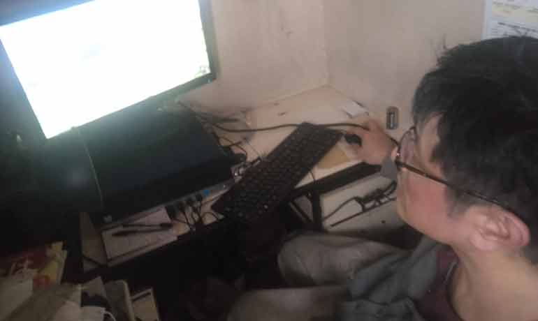 テレワークの様子